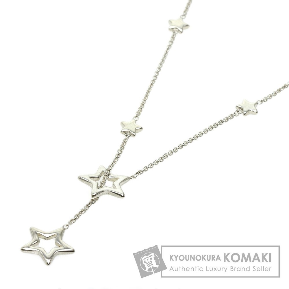 Tiffany Co Star Motif Necklace Silver